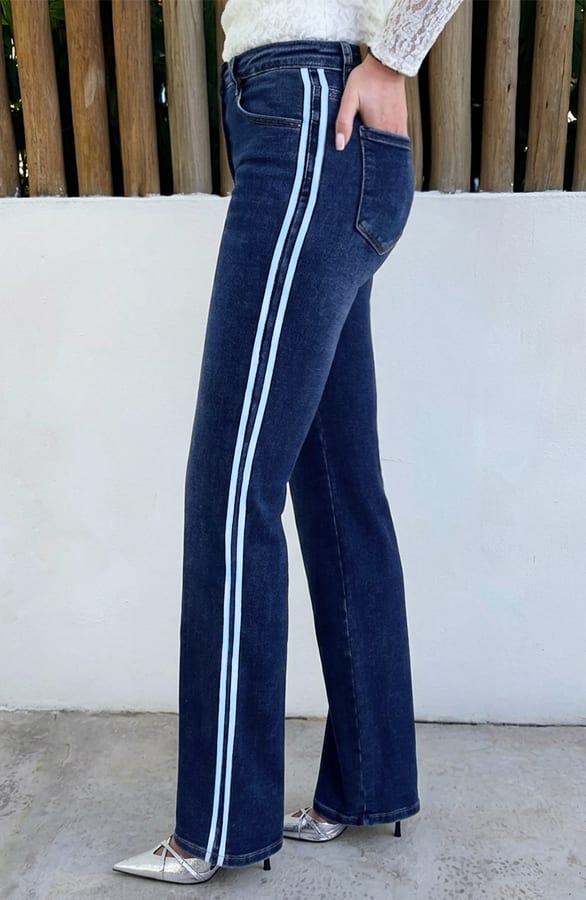 Wide Leg Jeans Dez Bies Dark Blue