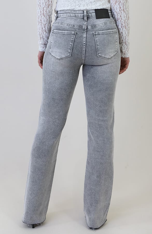 Wide Leg Jeans Dez Grey Damaged — foto 4