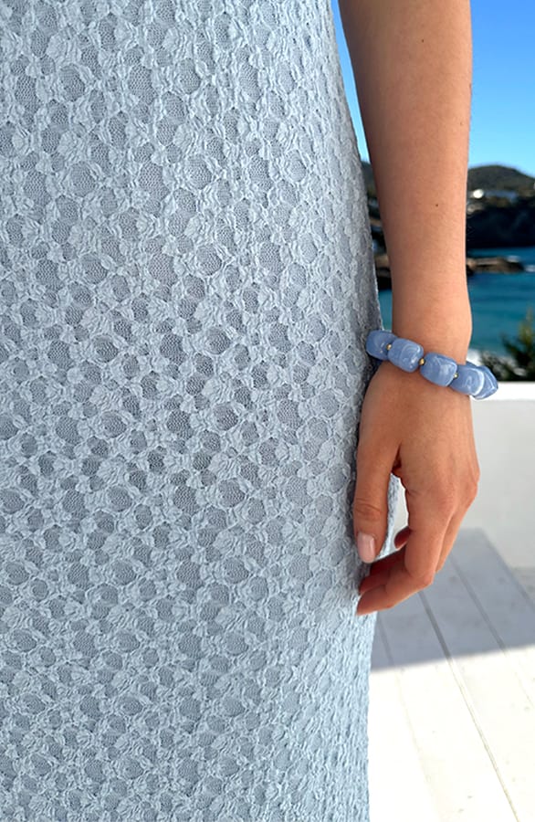 Lace Jurk Met Spaghettibandjes Baby Blue – alle jurkjes — foto 4