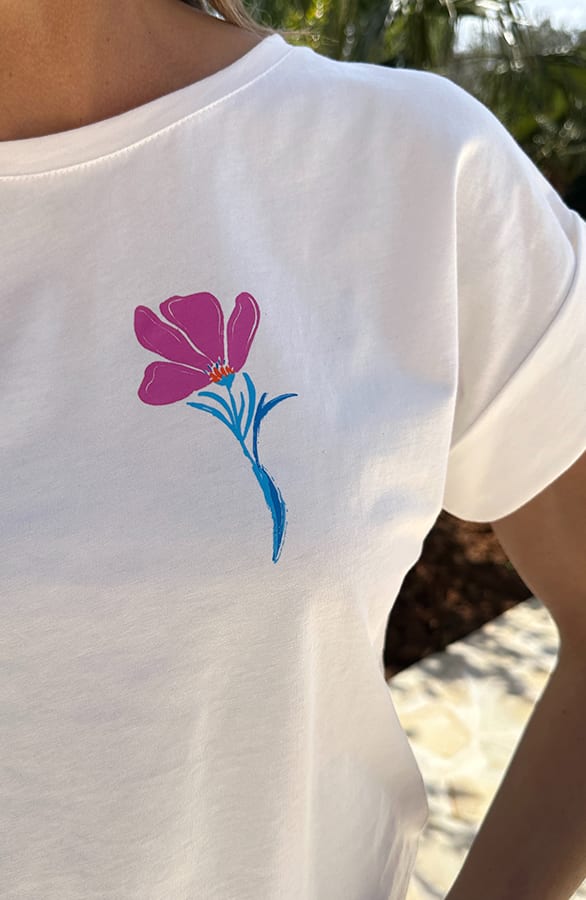 Atelier Flower T-shirt Ecru – shirts & tops — foto 5