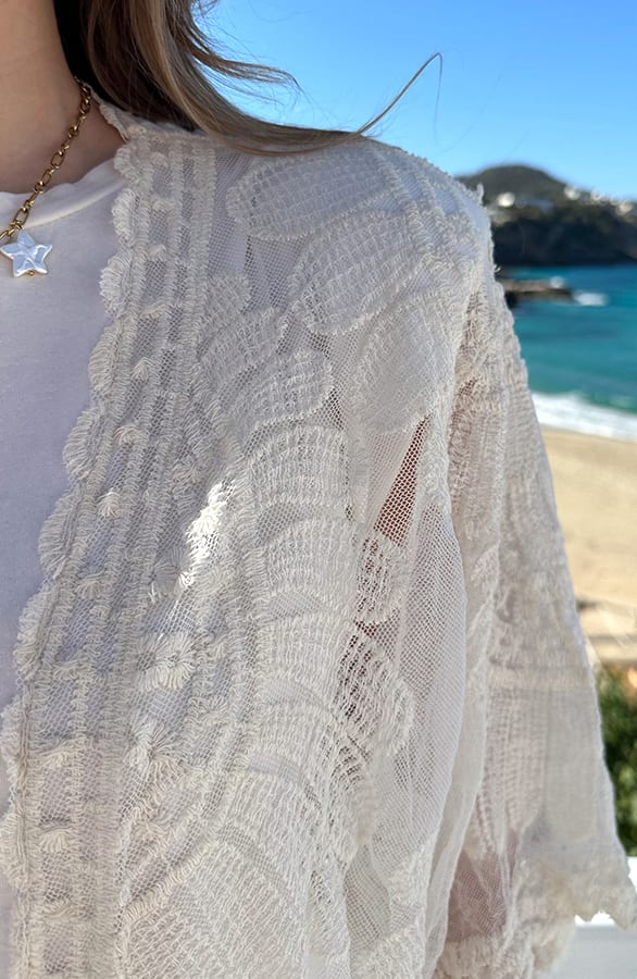 Bohemian Lace Kimono Ecru – vesten — foto 4