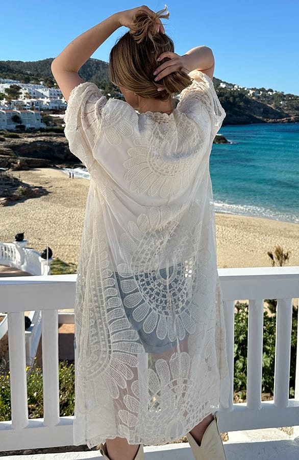 Bohemian Lace Kimono Ecru – vesten — foto 7