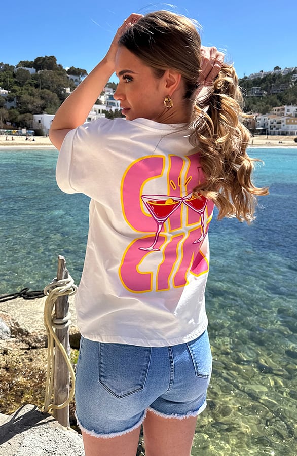 Cin Cin Tee Ecru – shirts & tops — foto 6