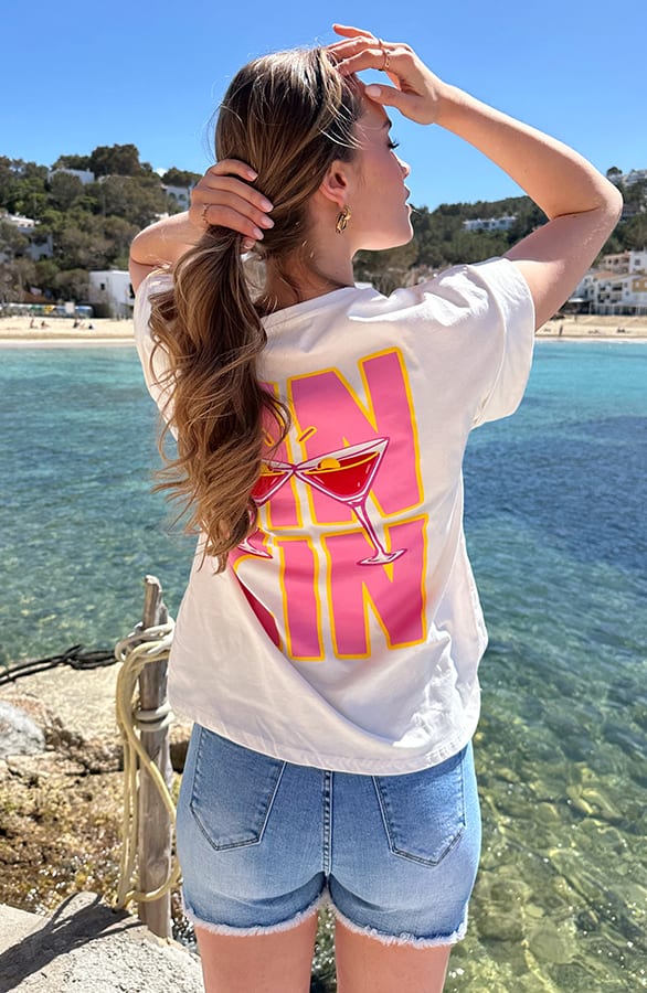 Cin Cin Tee Ecru – shirts & tops — foto 7