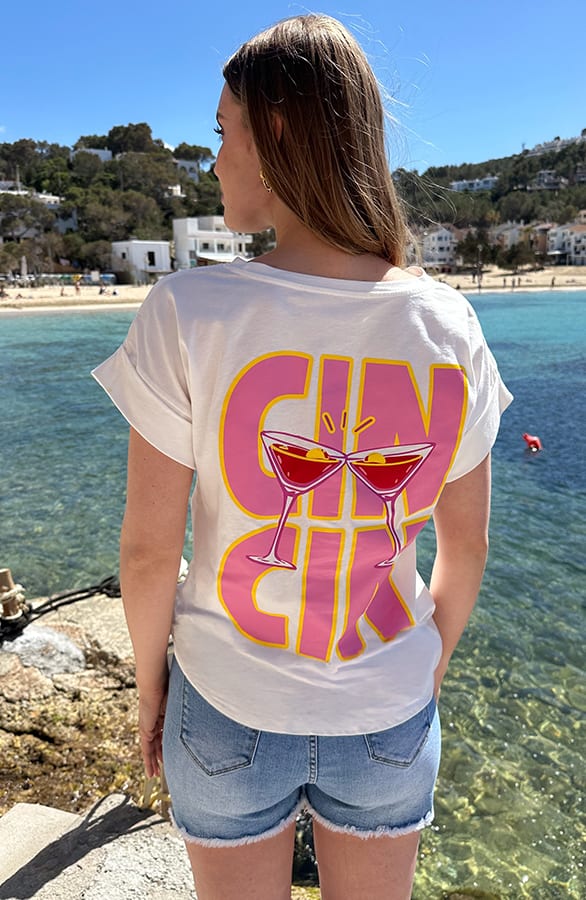 Cin Cin Tee Ecru – shirts & tops — foto 2