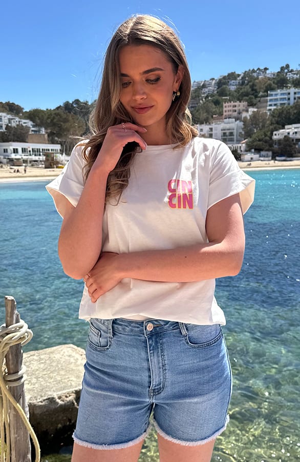 Cin Cin Tee Ecru – shirts & tops — foto 3