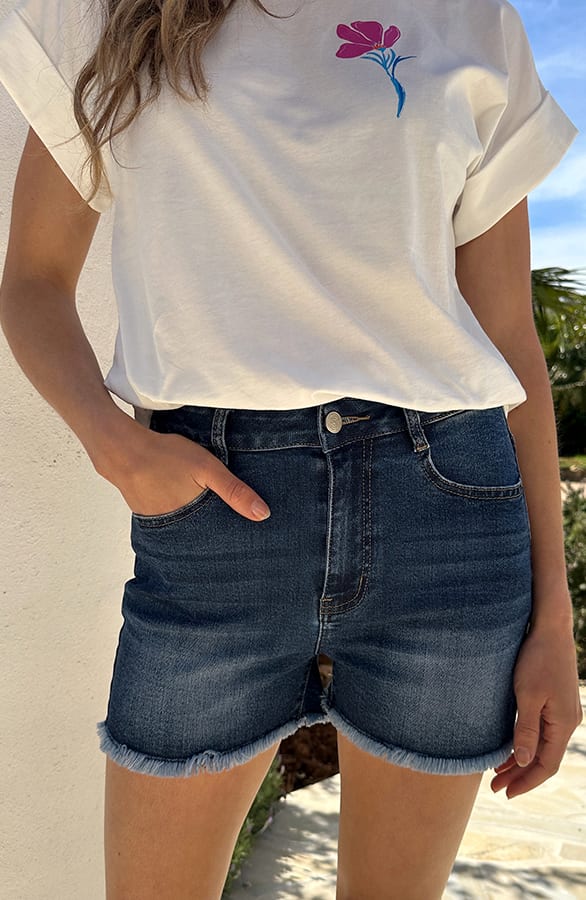 Denim Short Pip Dark Blue – shorts — foto 2