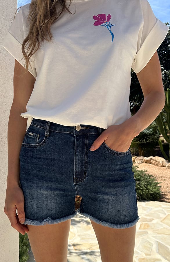 Denim Short Pip Dark Blue – shorts — foto 5