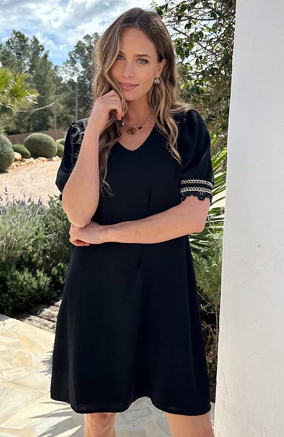 Elegant Tuniek Golden Sleeve Zwart – alle jurkjes — foto 6