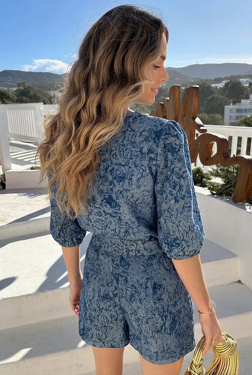 Floral Denim Pofmouw Top Blue 2.0 – shirts & tops — foto 3