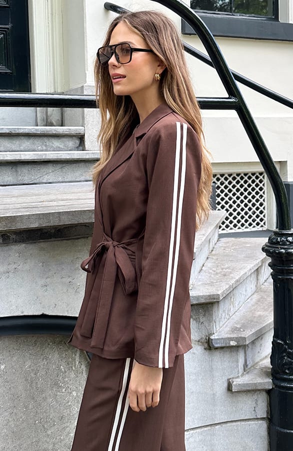 Jogger Pantalon Met Bies Choco – broeken — foto 5