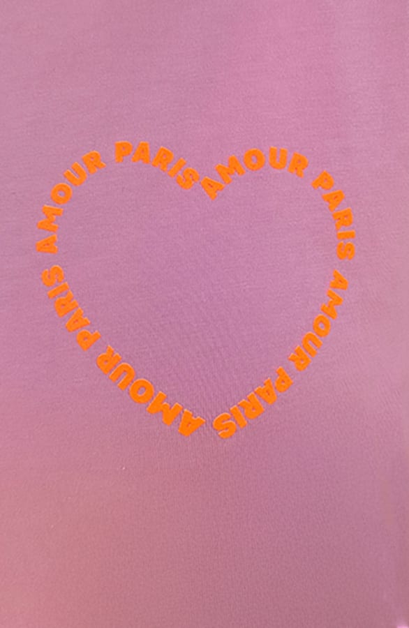 Oversized Amour Paris T-Shirt Neon – shirts & tops — foto 4