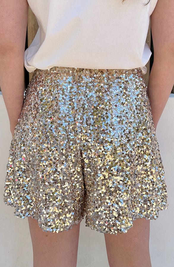 Sequin Short Gold – shorts — foto 4