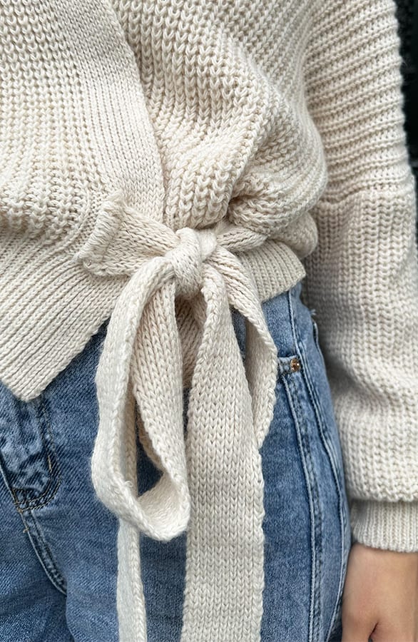 Strik Vest Ruby Beige – vesten — foto 4