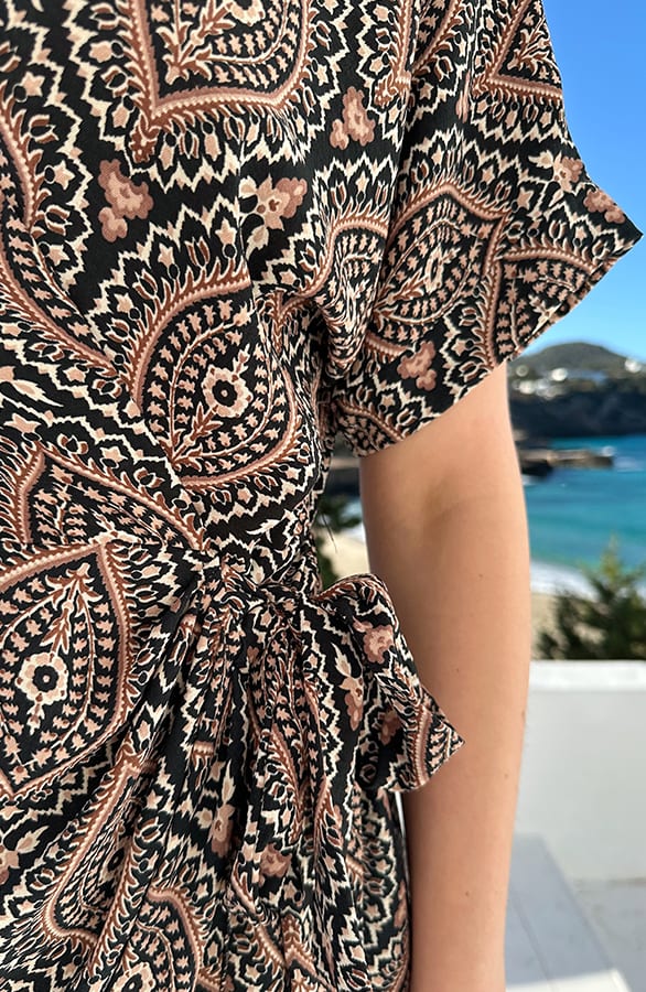Wrap Jurk Fenna Print Bruin – alle jurkjes — foto 6