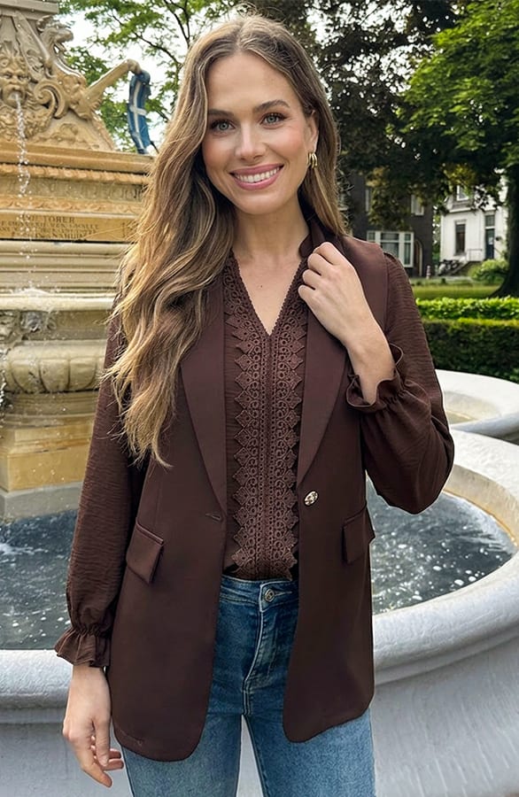 Blazer Gilet Sally Choco – vesten — foto 6