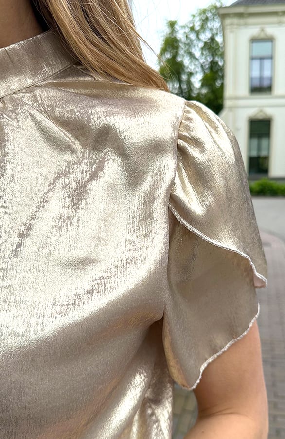Col Neck Top Metallic – shirts & tops — foto 8