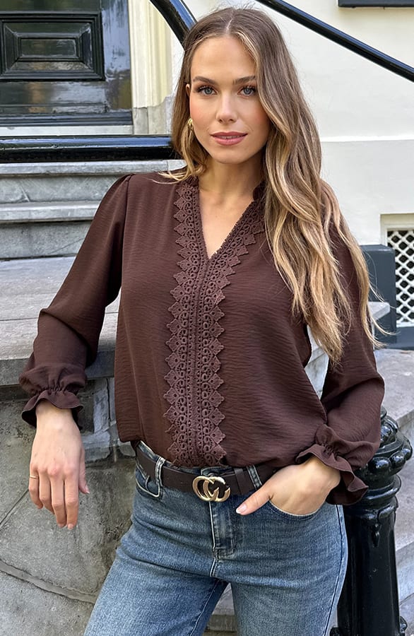 Boho Blouse Kant Bibi Choco