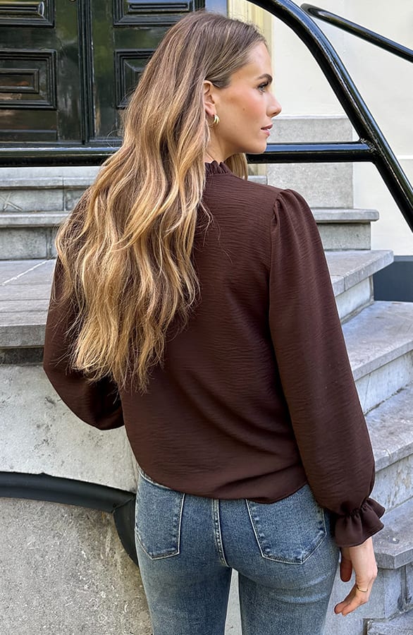 Boho Blouse Kant Bibi Choco – kleding — foto 4