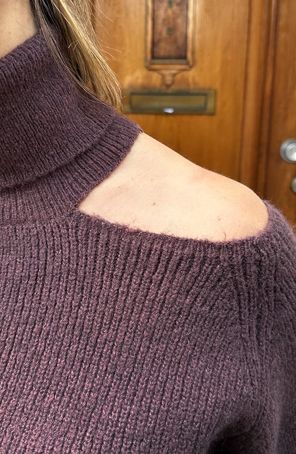 Open Schouder Col Sweater Choco – truien — foto 5