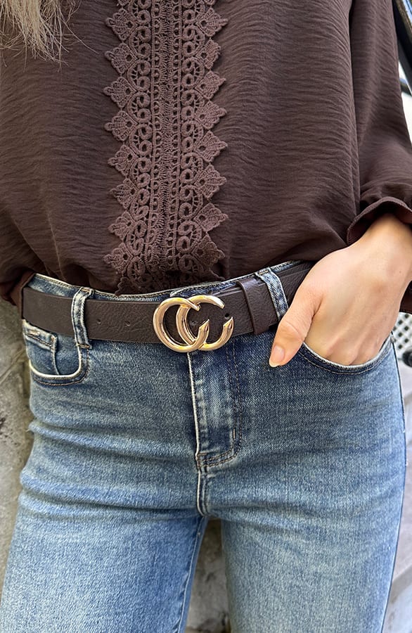 Trend Belt Alice Choco Goud