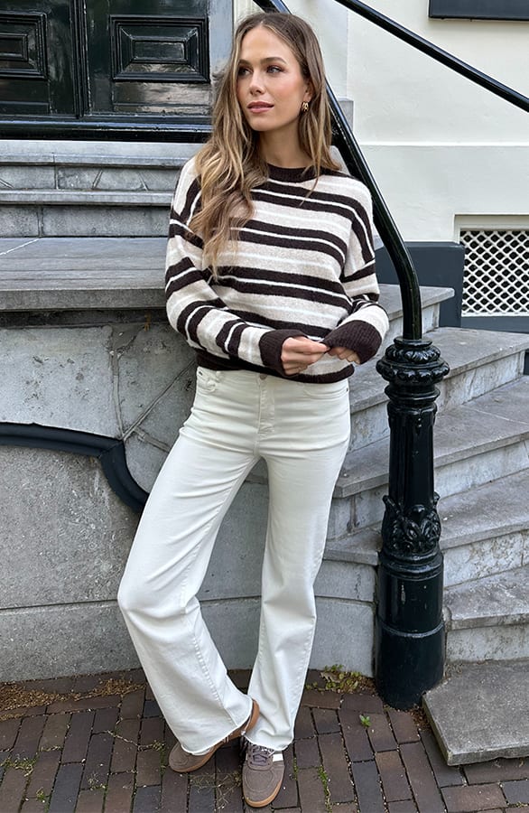 Wide Leg Jeans Dez Offwhite — foto 9