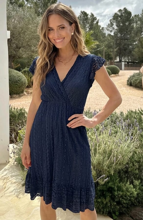 Bohemian Lace Jurk Marine – alle jurkjes
