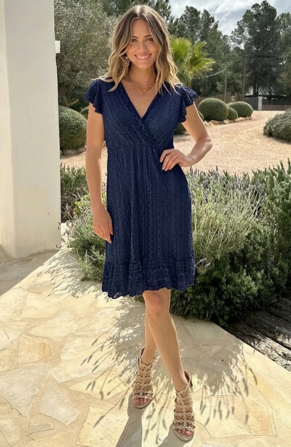 Bohemian Lace Jurk Marine – alle jurkjes — foto 2