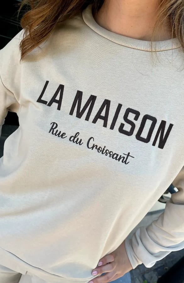 Comfy Oversized Sweater La Maison Beige – truien — foto 5