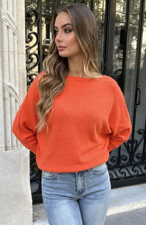 Debby Sweater Koraal – truien — foto 7