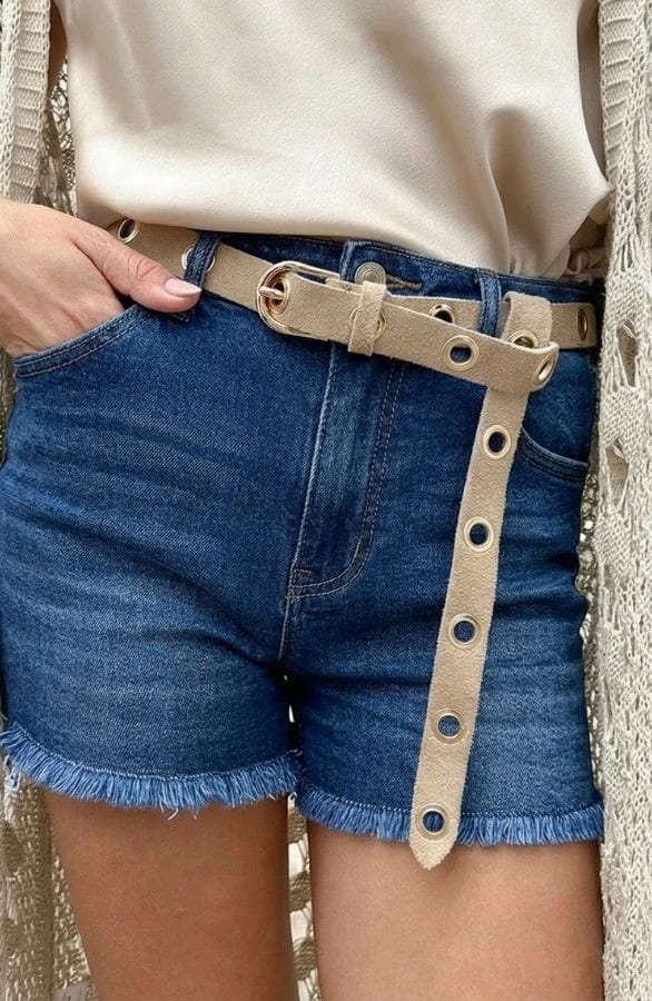 Denim Short Pip Dark Blue