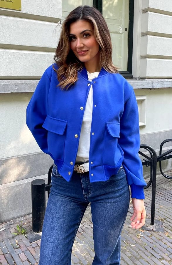 Iconic Club Bomber Jacket Kobalt – jassen — foto 4
