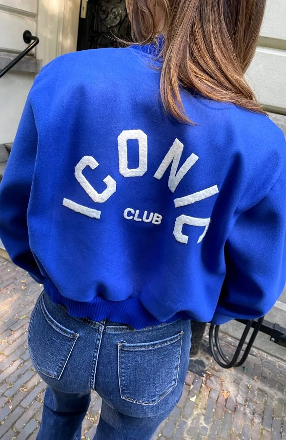 Iconic Club Bomber Jacket Kobalt – jassen — foto 5