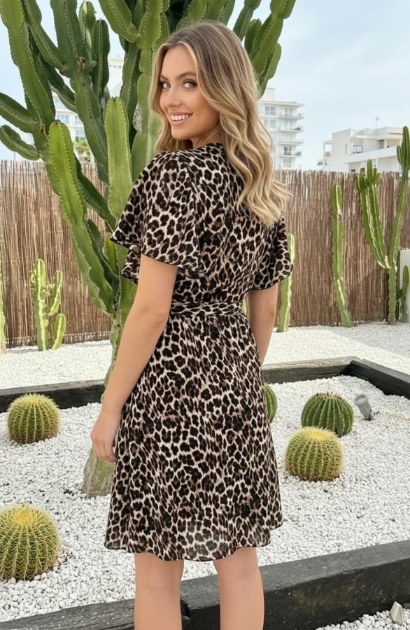 Jurk Nikkie Leopard Zwart 2.0 – alle jurkjes — foto 3