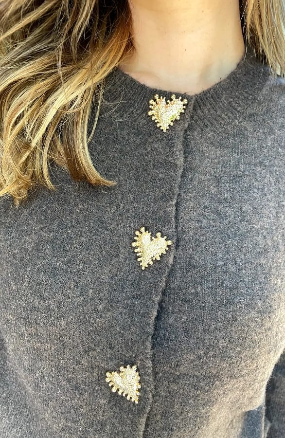Knitted Hartjes Cardigan Choco – vesten — foto 6