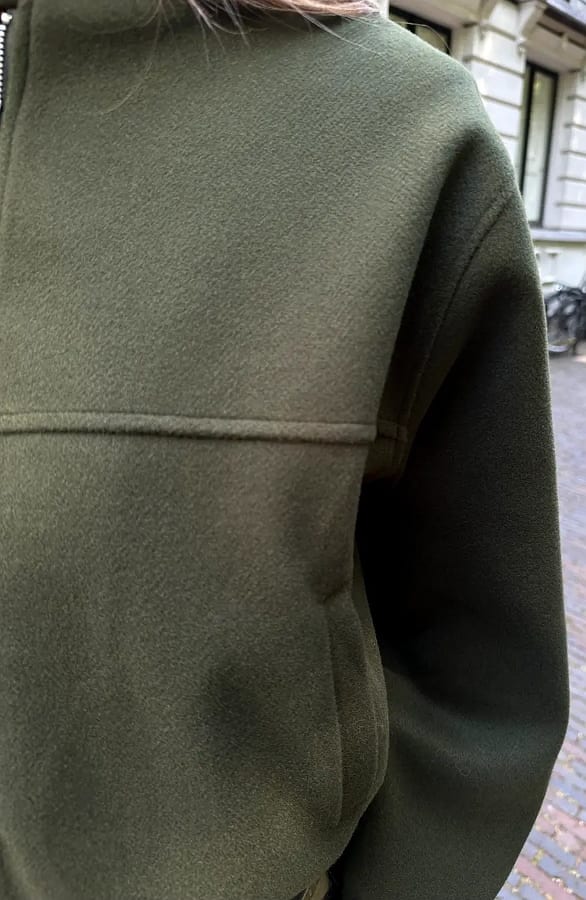 Lined Bomber Jacket Army – jassen — foto 7
