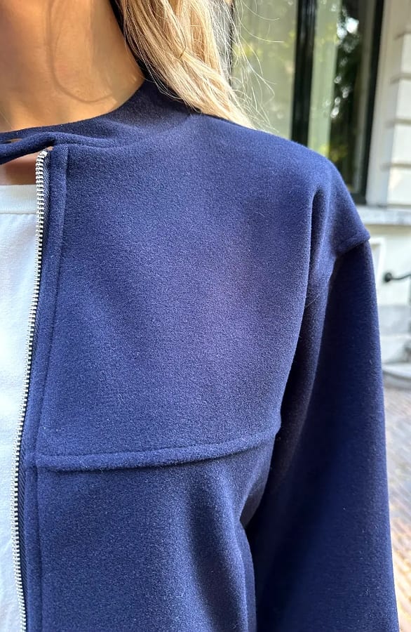 Lined Bomber Jacket Navy – jassen — foto 4