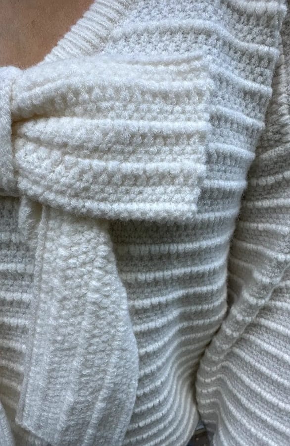Limited Sweater Back Bow Beige – truien — foto 8