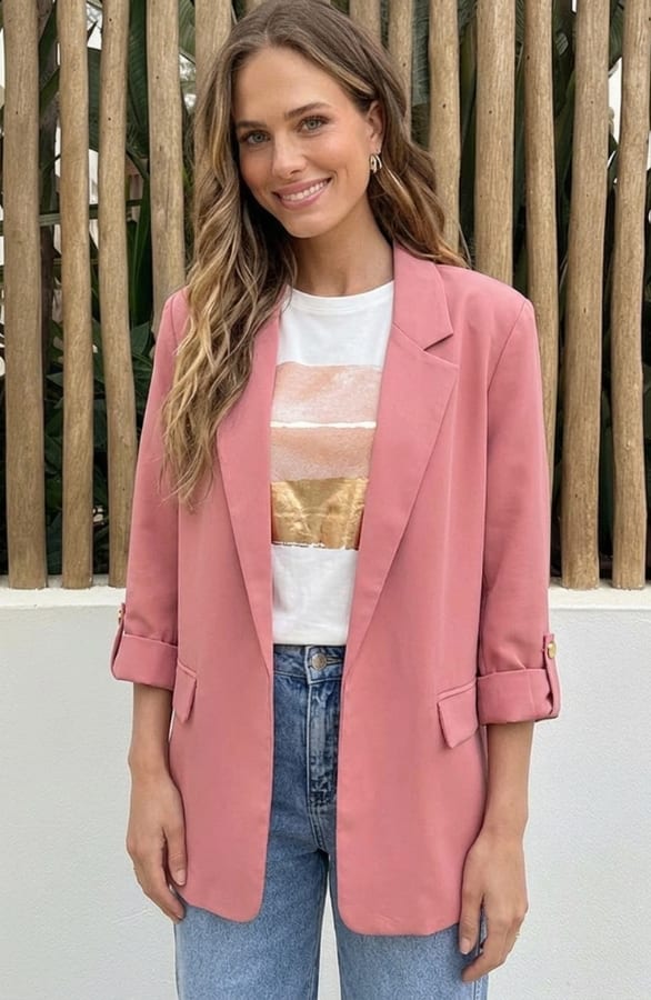 Oversized Blazer Fianna Peach