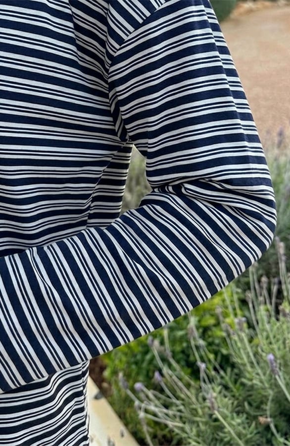 Oversized Gestreepte Katoenen Top Multi Navy – shirts & tops — foto 4