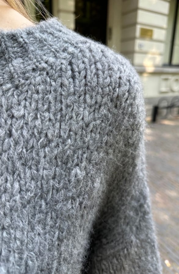 Oversized Knitted Trui Carli Grijs – truien — foto 5