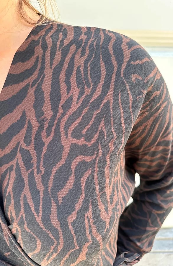 Overslag Jurk Zebraprint Choco – alle jurkjes — foto 5