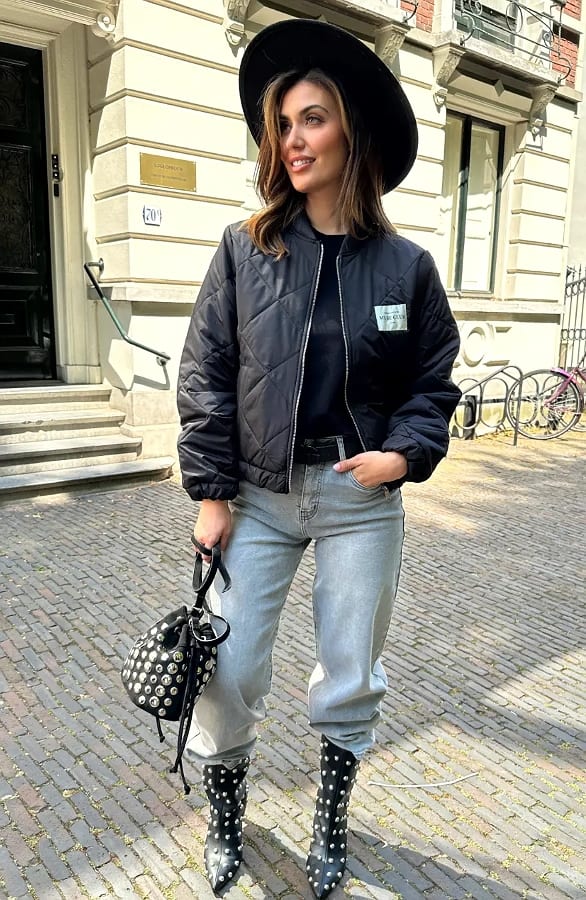Quilted Jacket Muse Club Black – jassen — foto 4