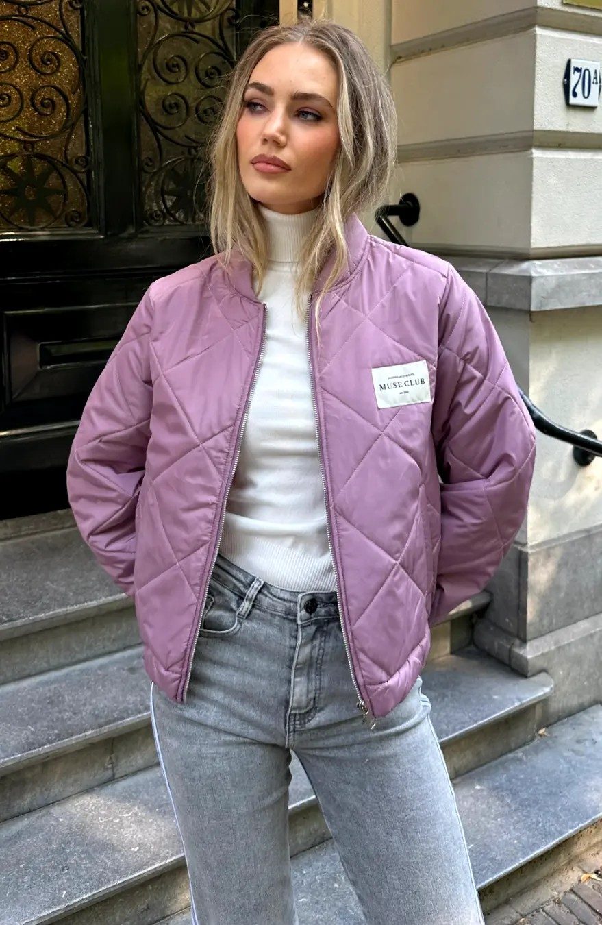 Quilted Jacket Muse Club Mauve – jassen — foto 2