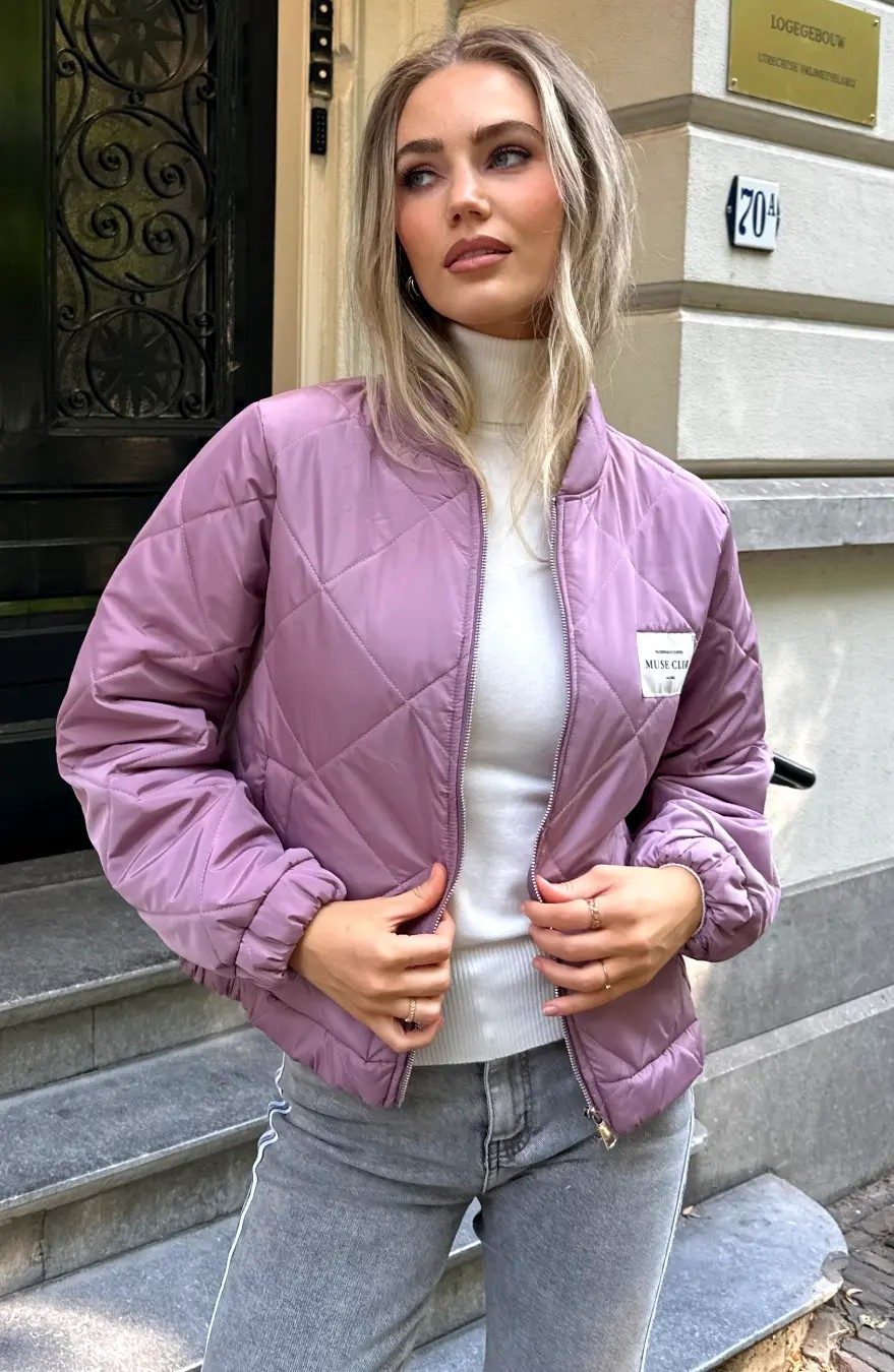 Quilted Jacket Muse Club Mauve