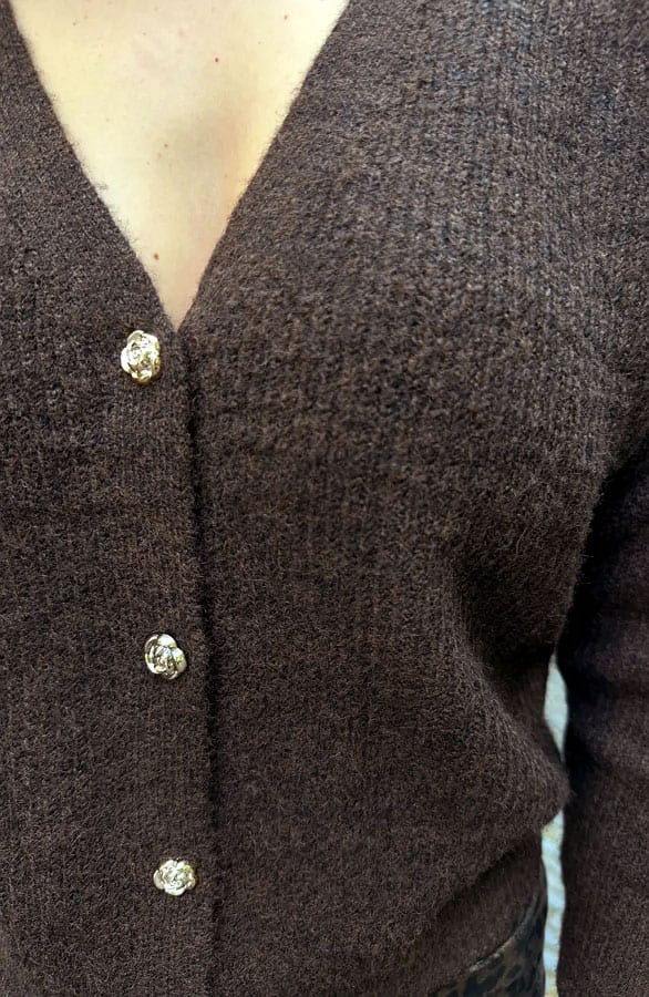 Soft Button Cardigan Choco – vesten — foto 6