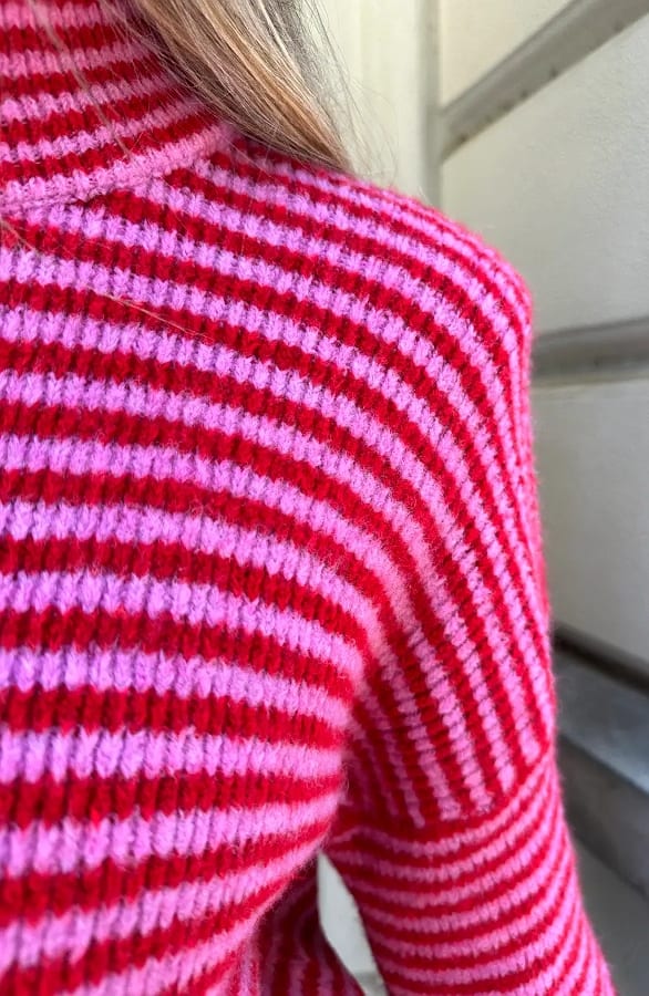 Stepen Vest Met Rits Fuchsia Rood – sweaters — foto 6