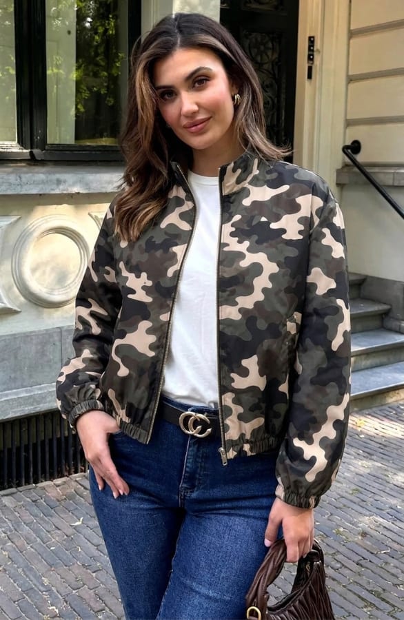 Camouflage Bomber Army – jassen — foto 3