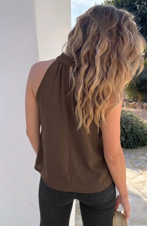 Elegance Halter Top Choco – shirts & tops — foto 4