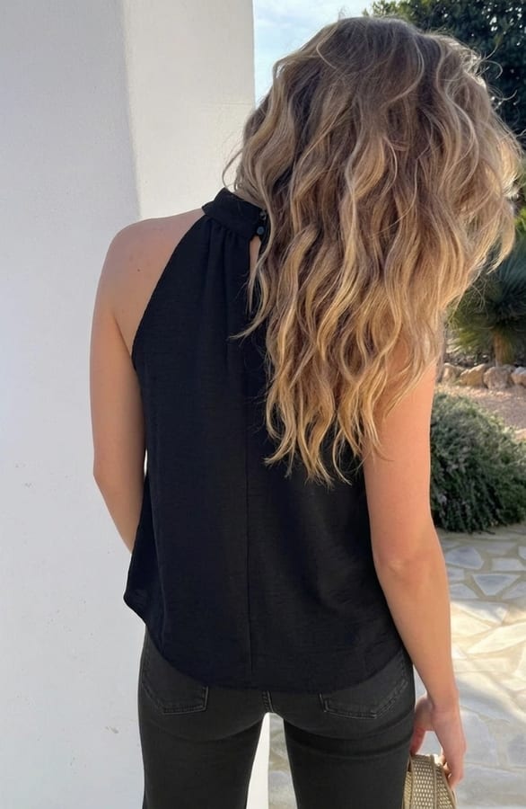 Elegance Halter Top Zwart – shirts & tops — foto 3